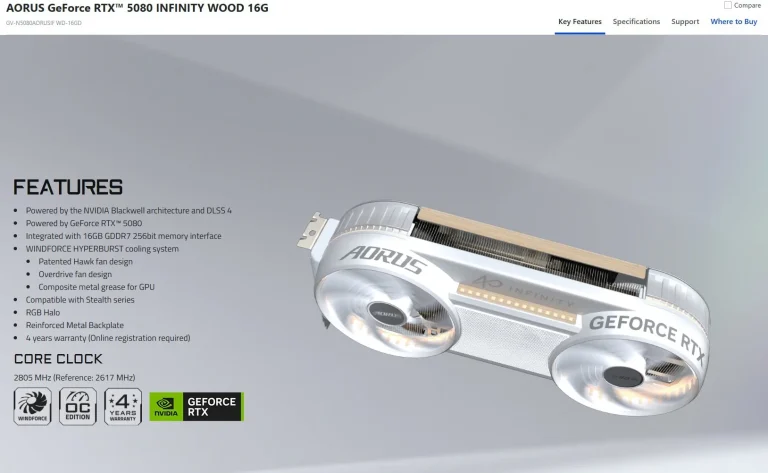PC hardware image for GIGABYTE expands AORUS Infinity lineup with RTX 5080 and RTX 5070 Ti graphics