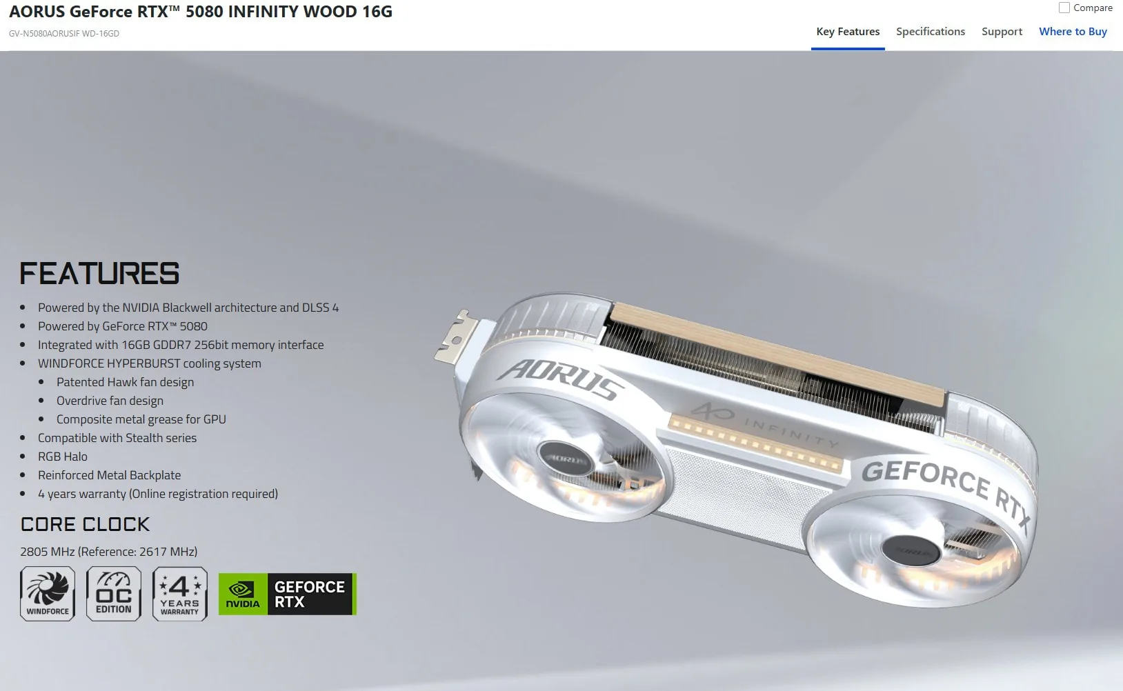 PC hardware image for GIGABYTE expands AORUS Infinity lineup with RTX 5080 and RTX 5070 Ti graphics