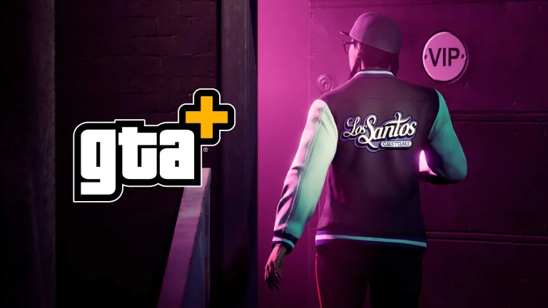 GTA+ Games Library promotional artwork featuring Grand Theft Auto V