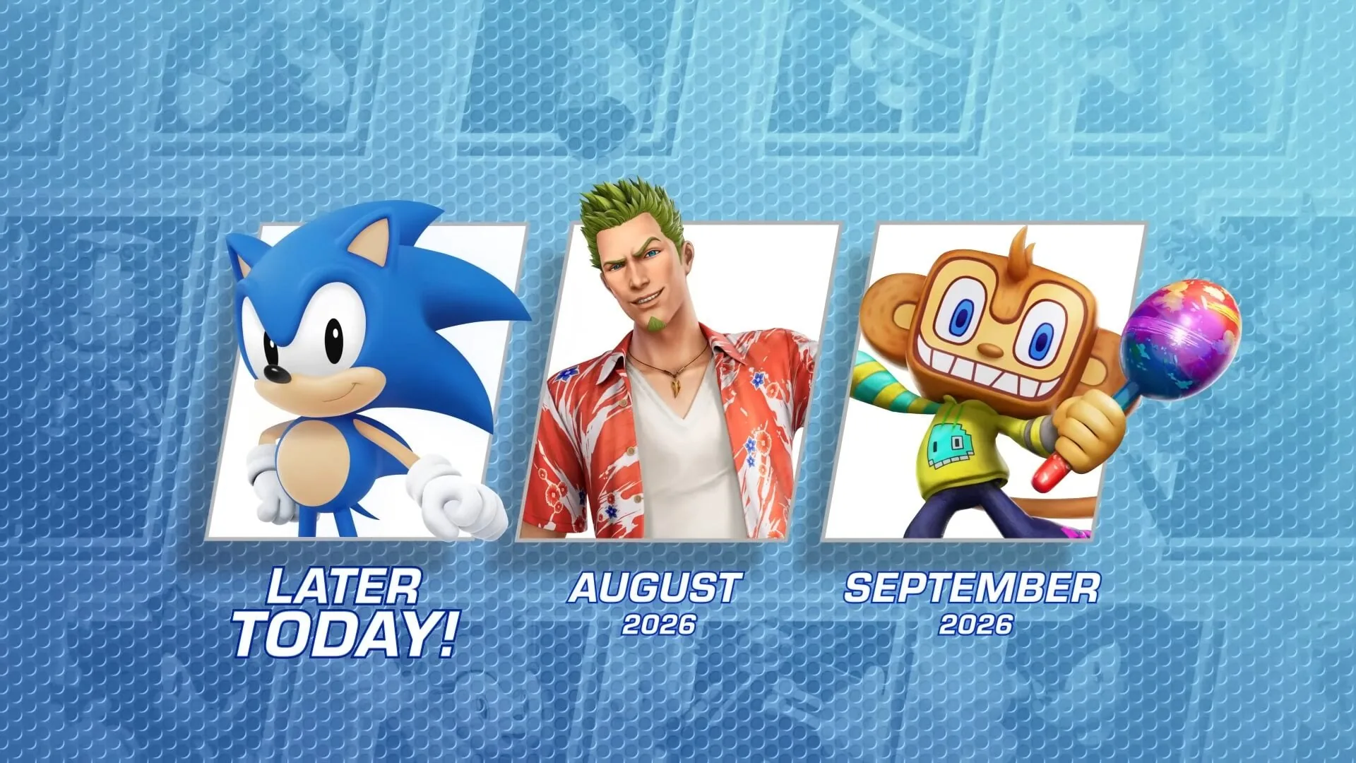 Software image for Sonic Racing: CrossWorlds adds Classic Sonic, Axel, and Amigo in free character