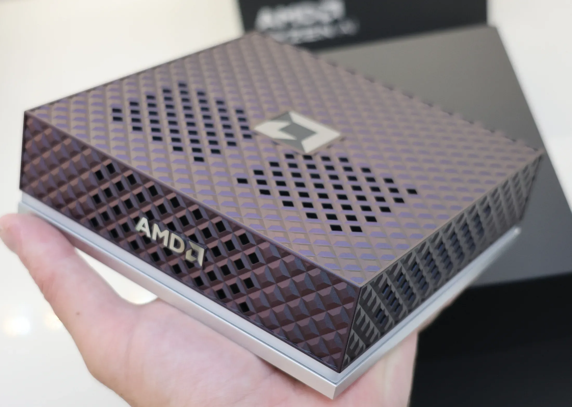 AMD Ryzen AI Halo developer mini PC.