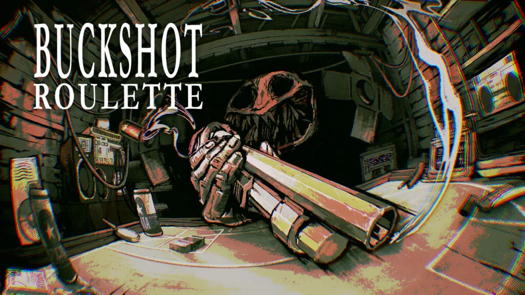 Buckshot Roulette promotional artwork for its Xbox and Game Pass launch.