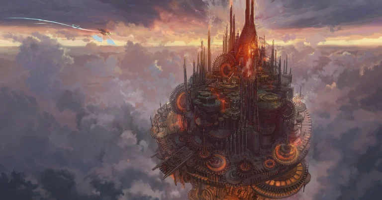 Final Fantasy XIV Evercold realmship promotional artwork