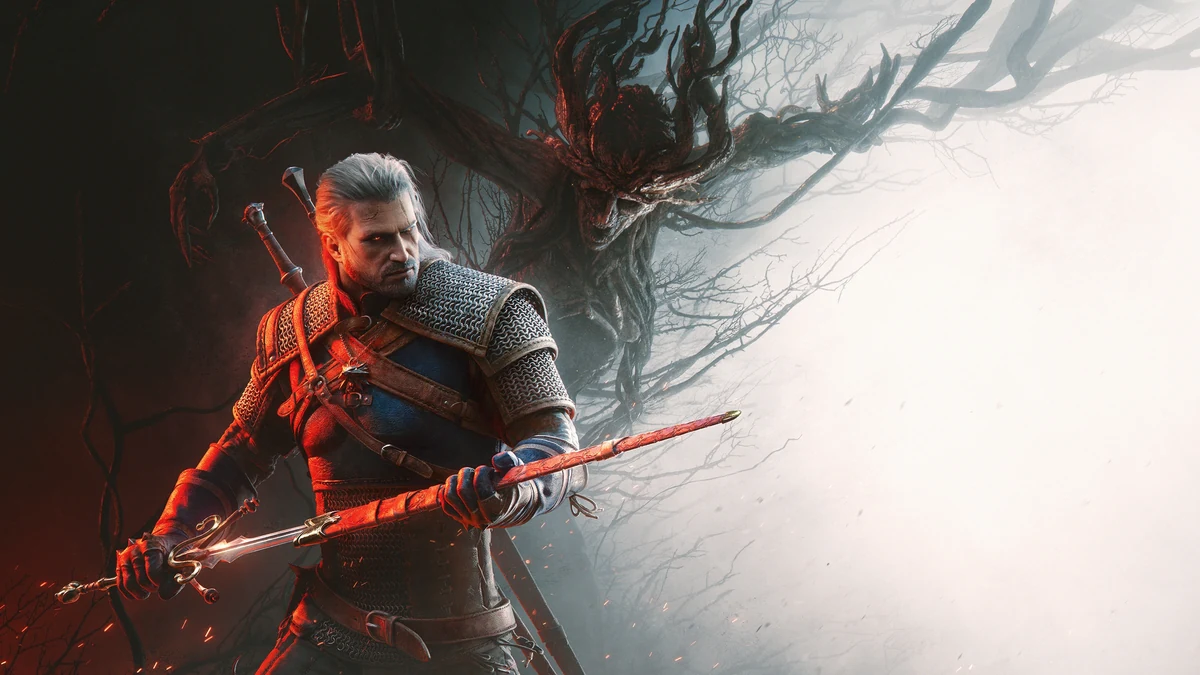Geralt in The Witcher 3 Wild Hunt Songs of the Past key visual