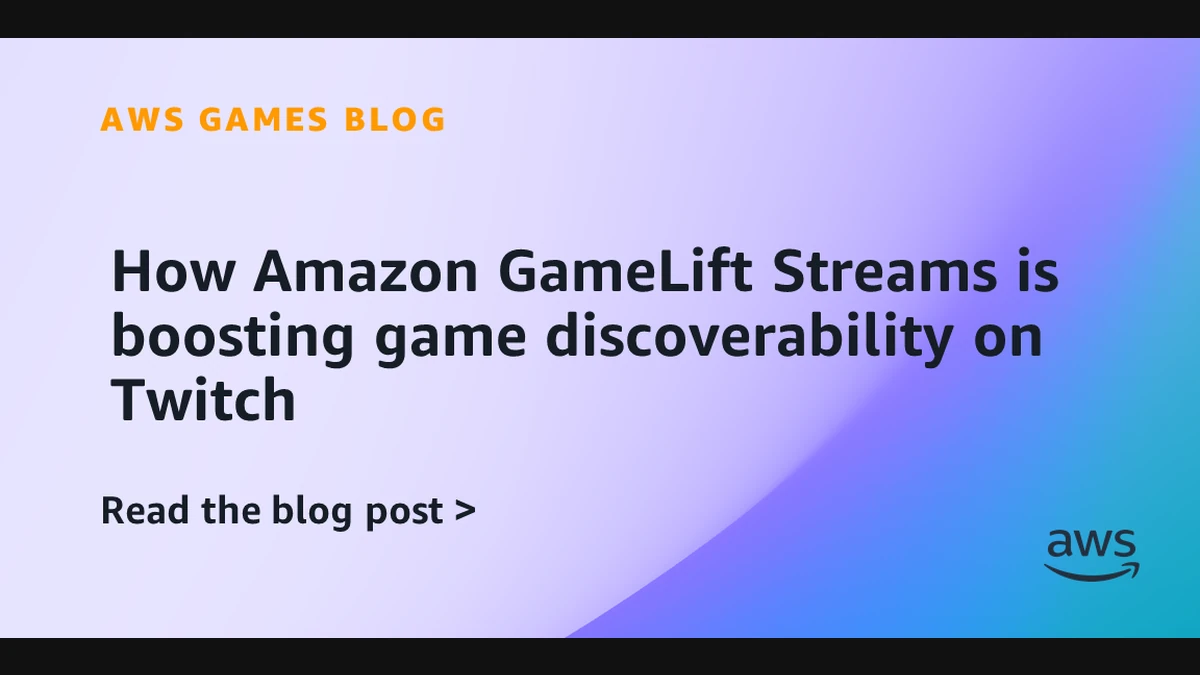 Twitch Instant Play demos powered by Amazon GameLift Streams