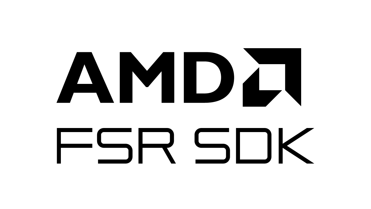 AMD FSR SDK logo in black on a white background